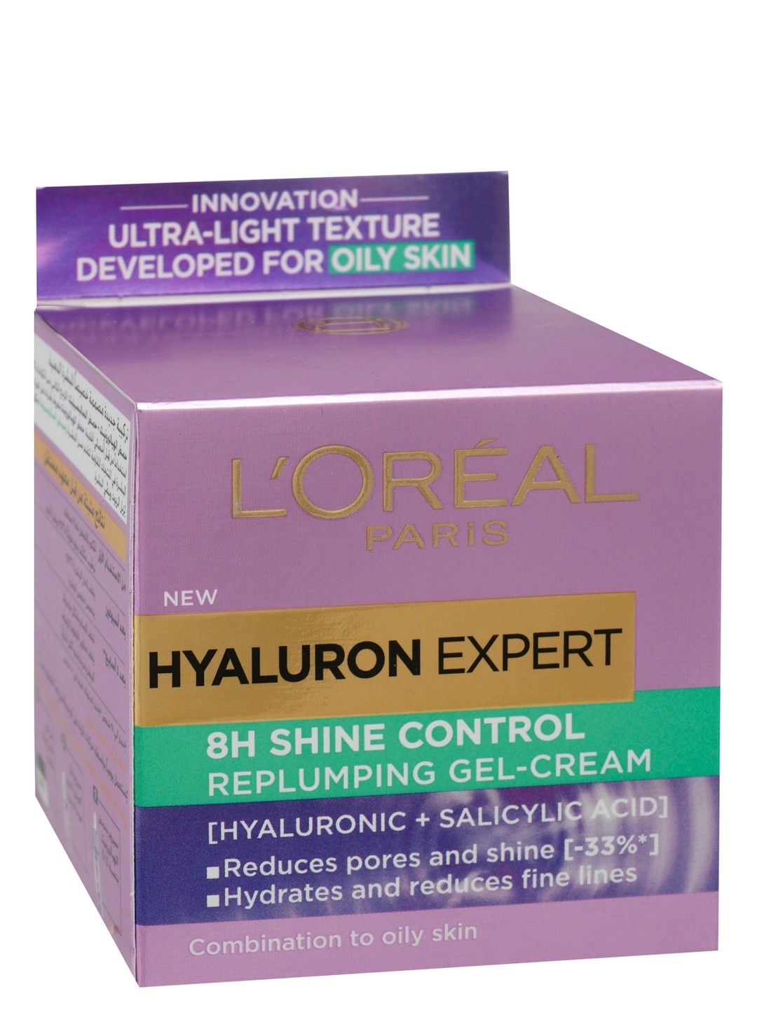 Hyaluron Expert Moisturiser and Anti-Aging 8h Shine Control Replumping Gel -Cream