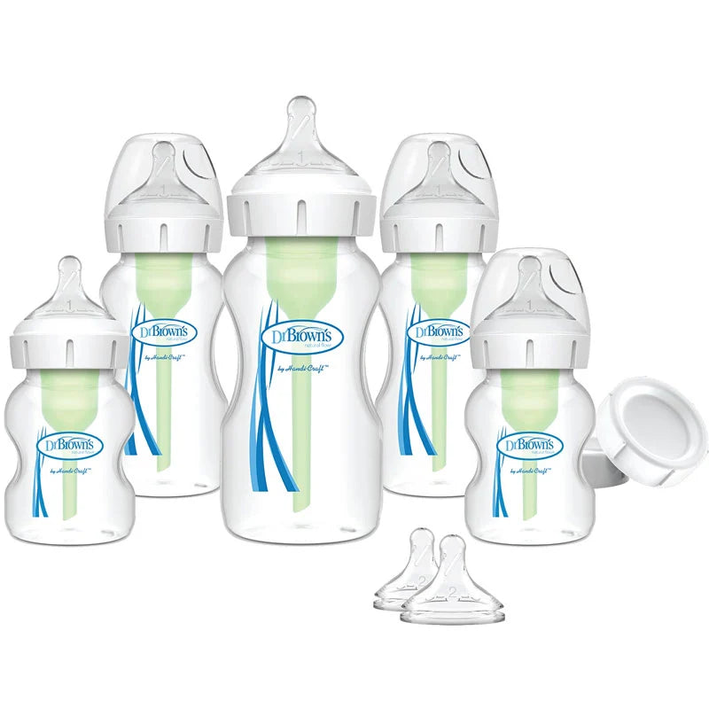 Dr.Brown's Anti-Colic Options+ Glass Bottle Newborn Kit