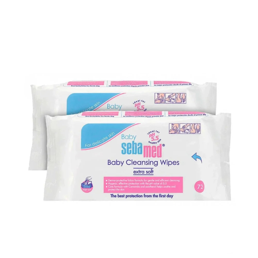 SEBAMED Cleansing Wipes Extra Soft - 2 Packs