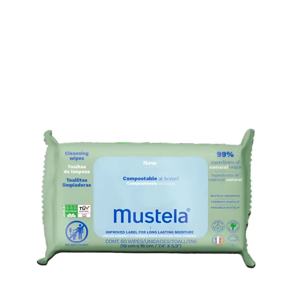 Mustela Home Compostable Wipes