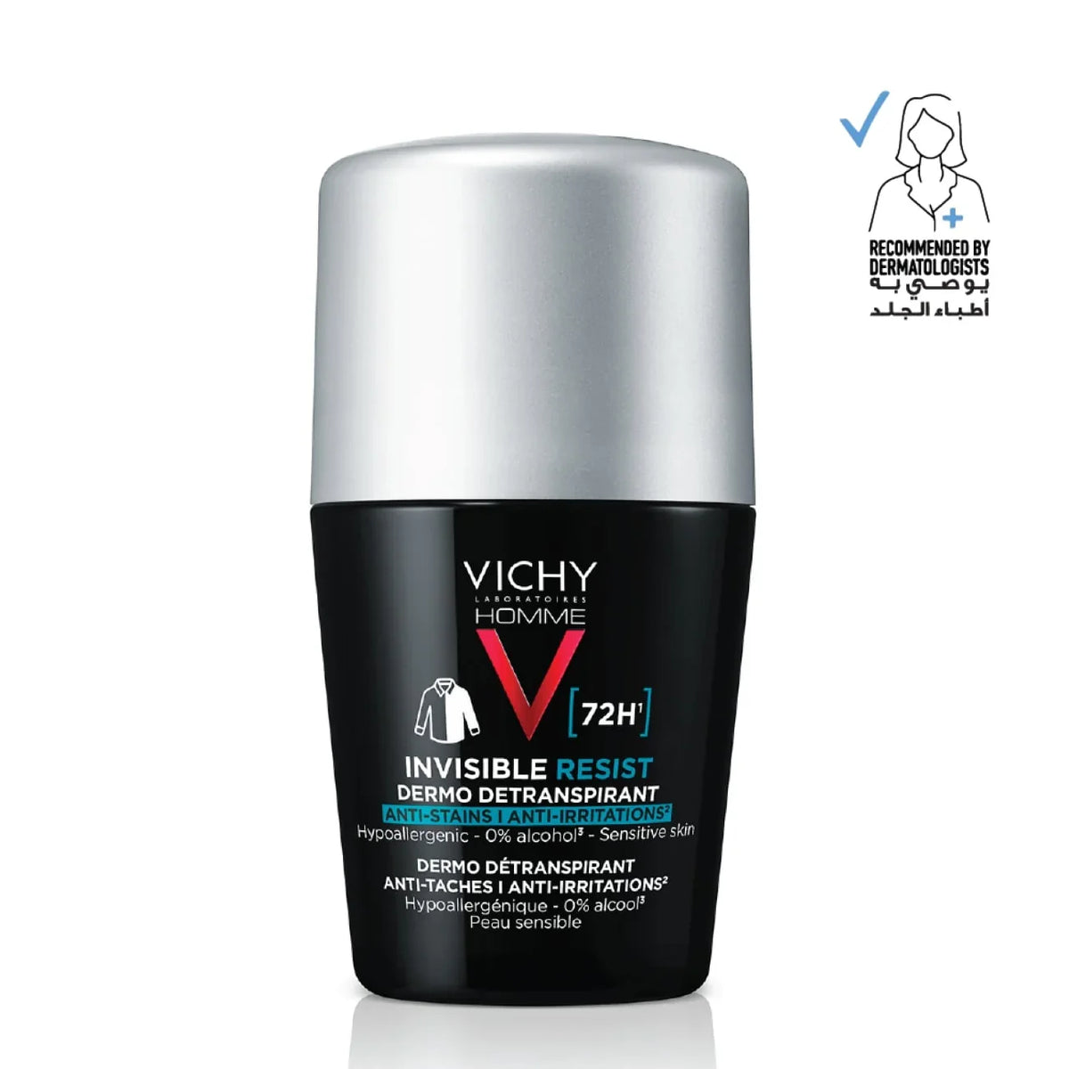 Vichy Men Invisible Resist Deodorant Roll On