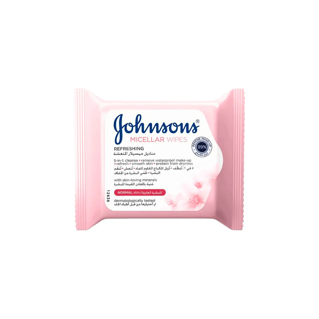 Johnson's Micellar Cleansing Wipes With Rose Water