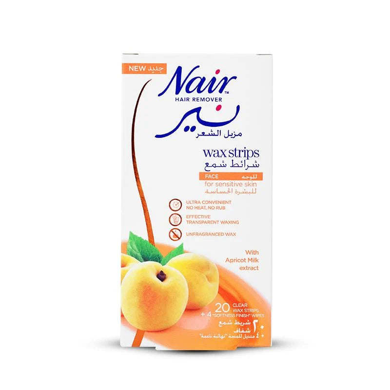 NAIR Face Wax Strips Abricot