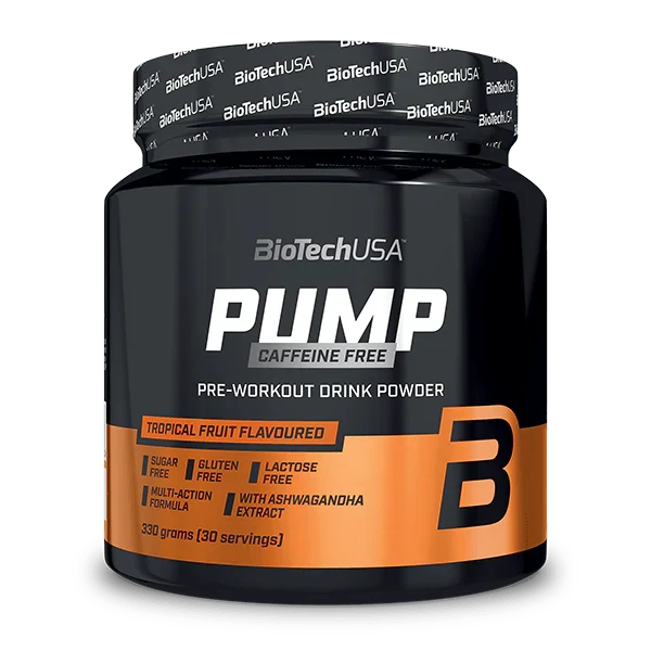 BioTech USA Pump Caffeine Free Pre-Workout Drink Powder