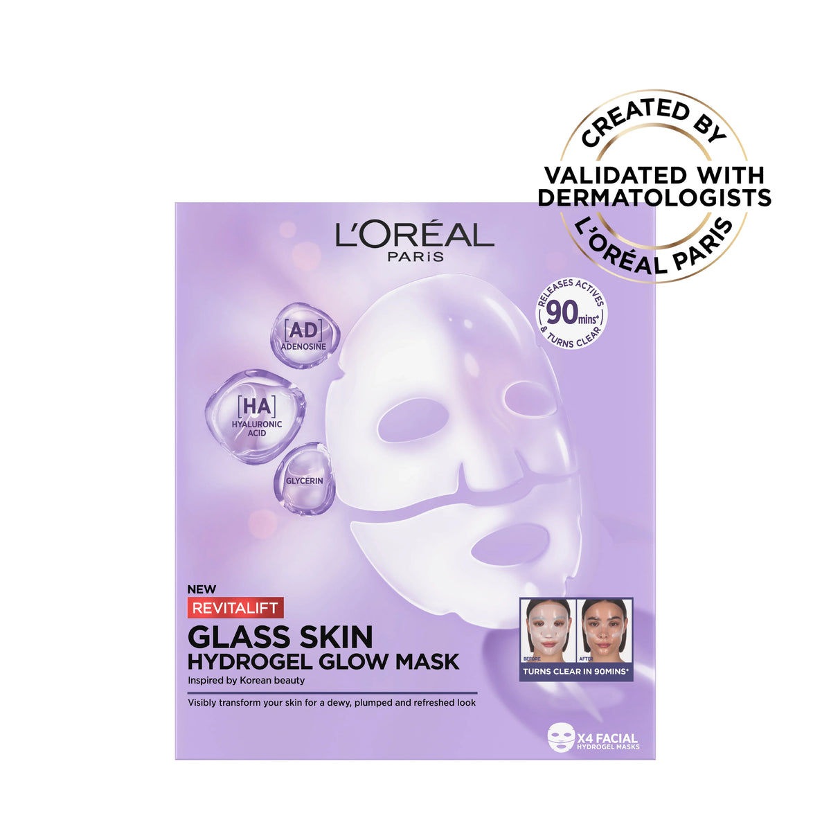 L'Oréal Paris Revitalift Glass Skin Hydrogel Glow Mask