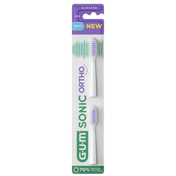 GUM Sonic Ortho Soft Toothrush Refill