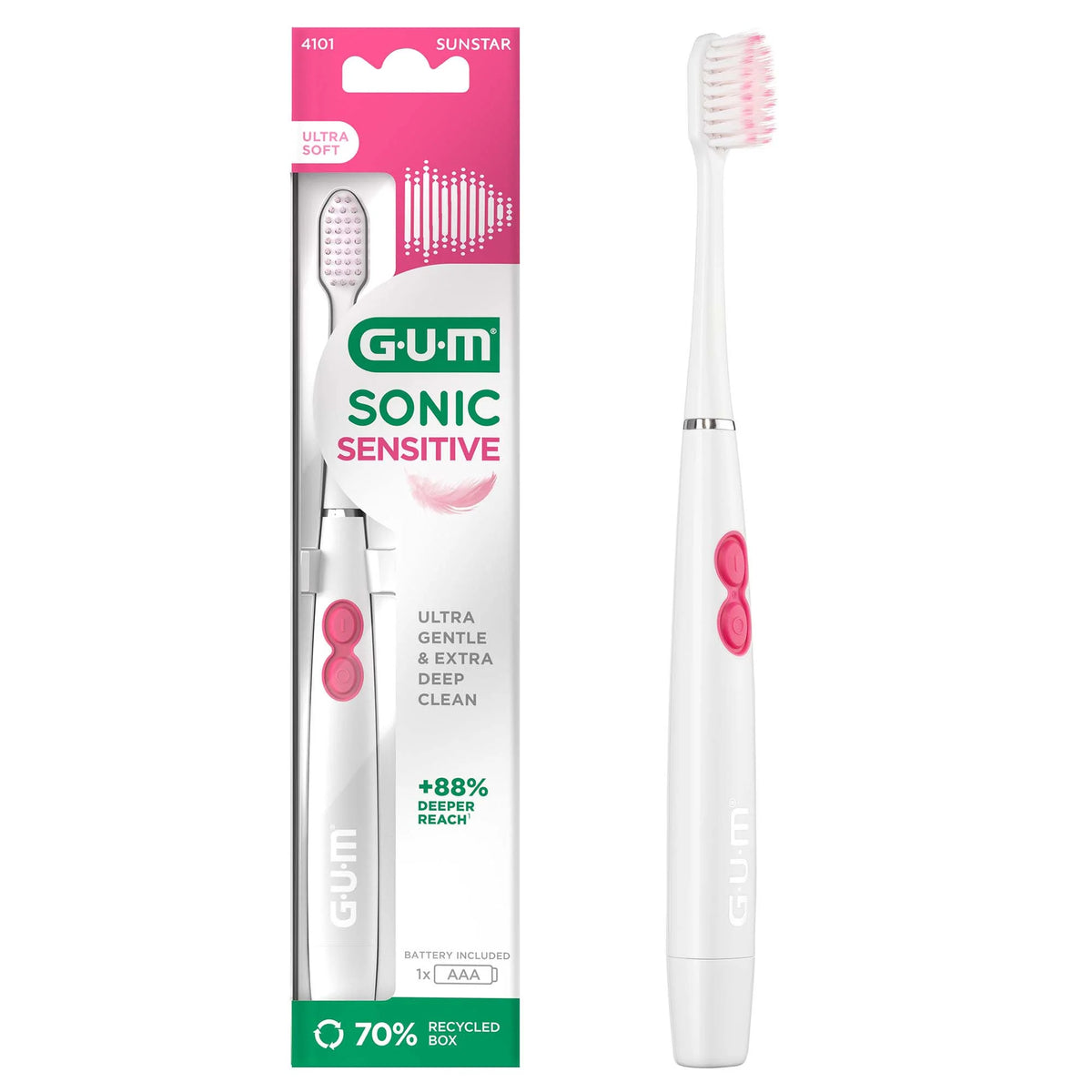 GUM Sonic Sensitive Ultra Soft Toothbrush