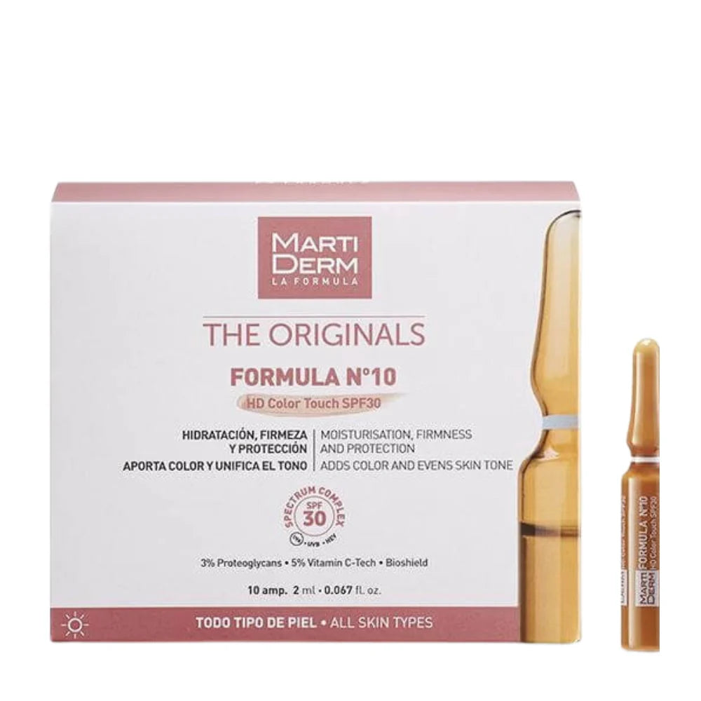 Martiderm The Originals FORMULA Nº10 HD Color Touch SPF 30 Ampoules