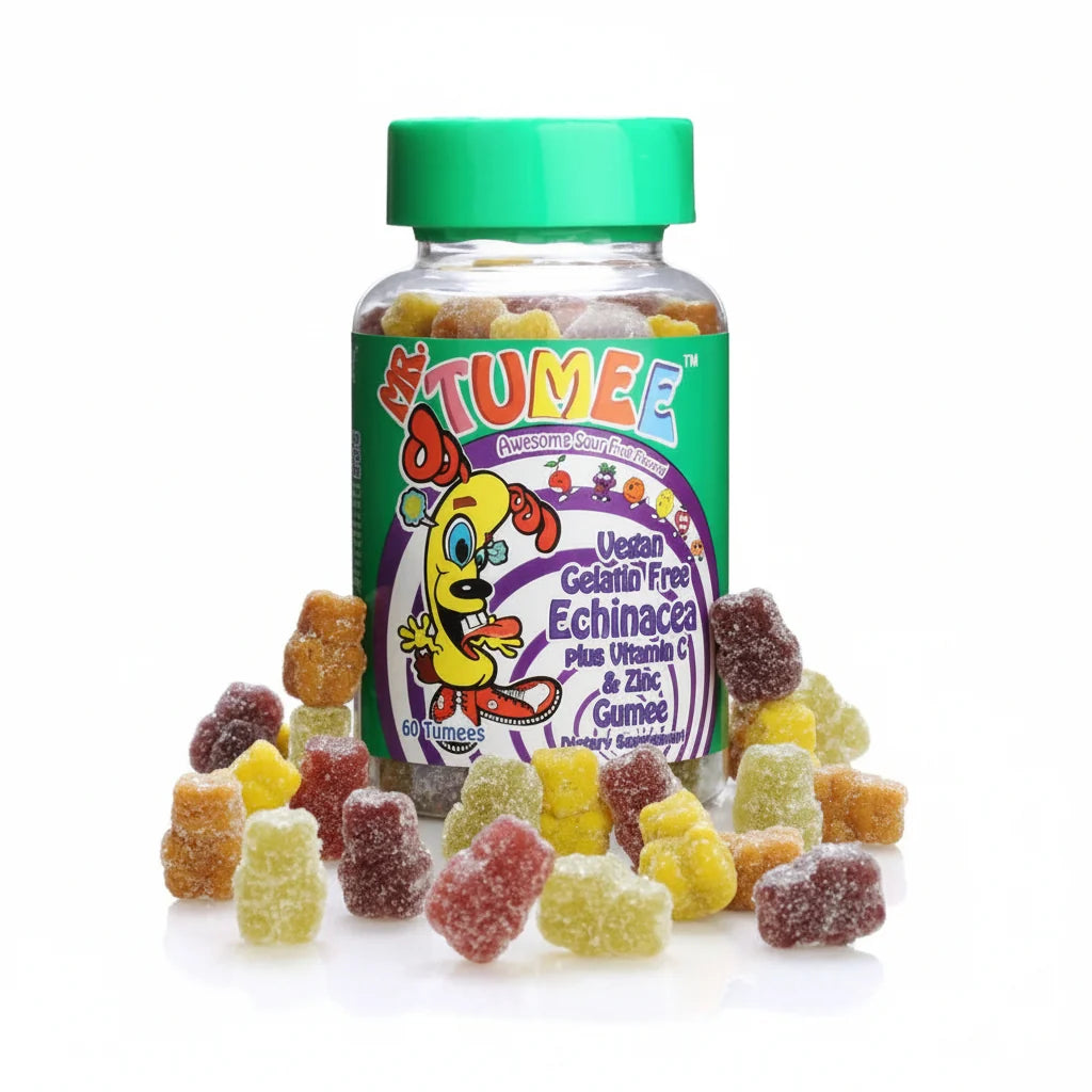 Mr.Tumee Vegan Gelatin Free Echinacea Plus Vitamin C & Zinc Gumee