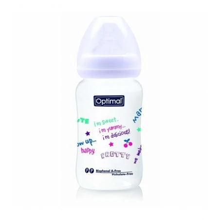 Optimal Wide Neck Feeding Bottle 240ml