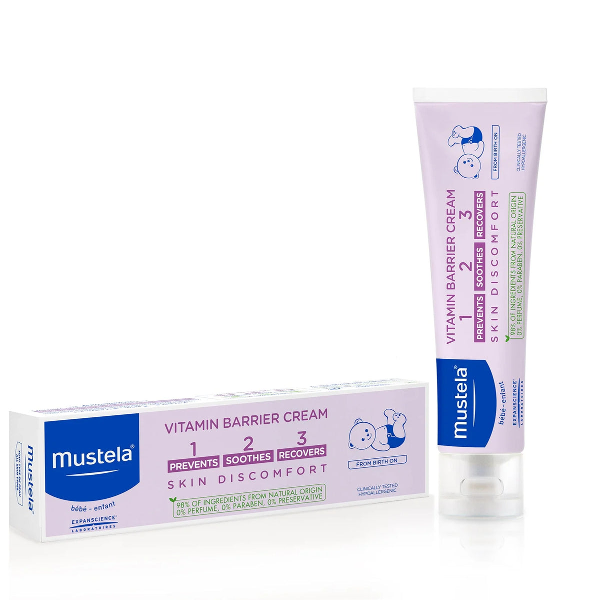 Mustela 1 2 3 Vitamin Barrier Cream