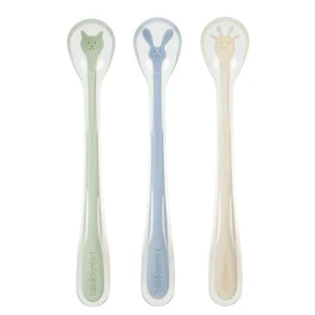 Bebeconfort 3 Soft Silicone Spoons 4M+