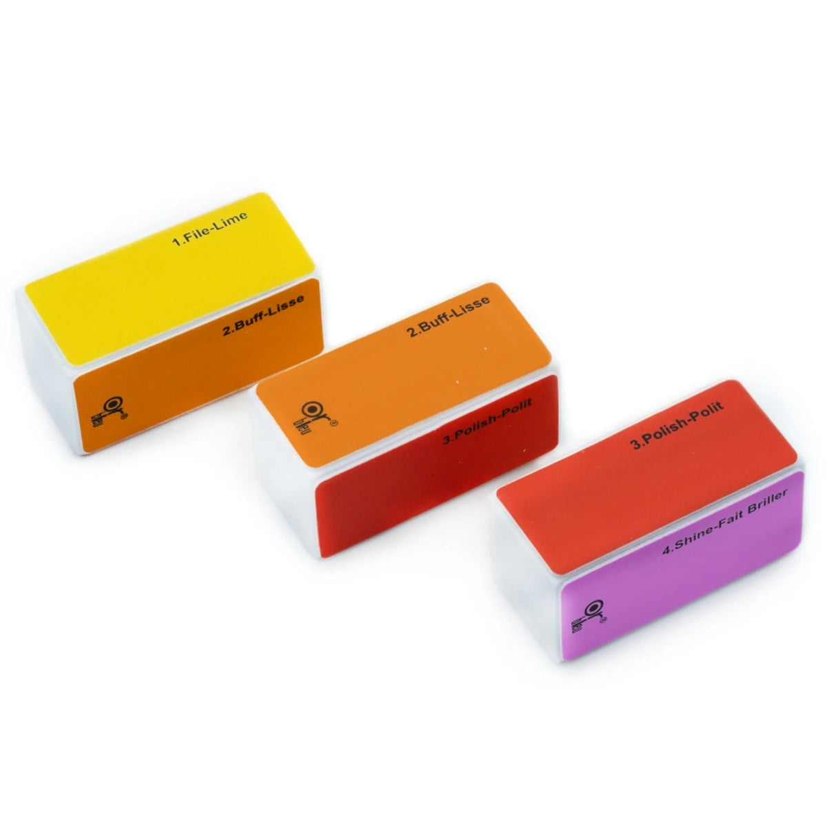 Or Bleu 4 Way Mini Nail Buffers