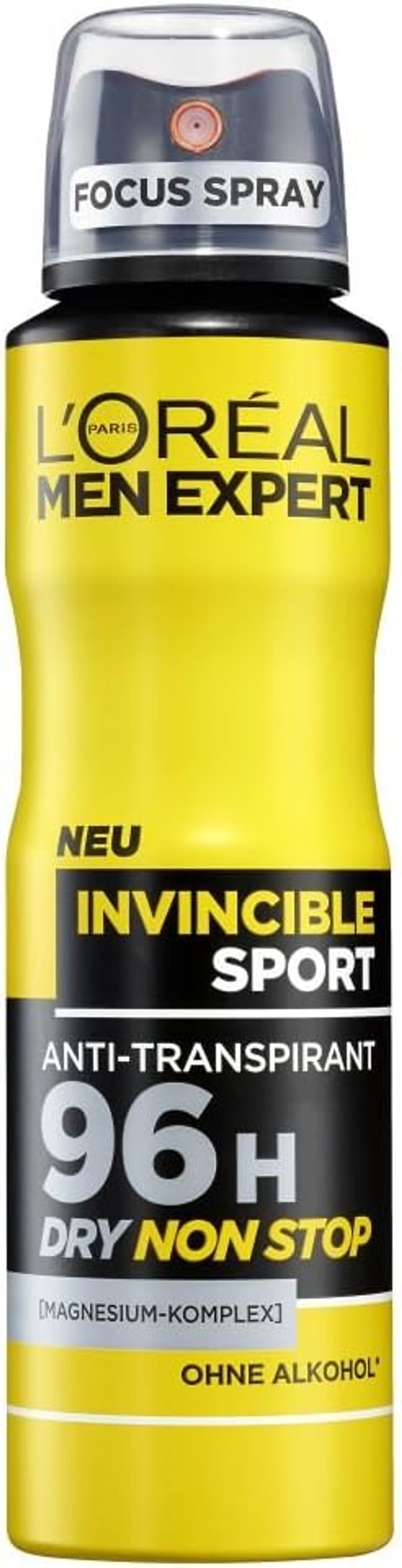 Men Expert Invincible Sport 96H Anti-Perspirant Deodorant