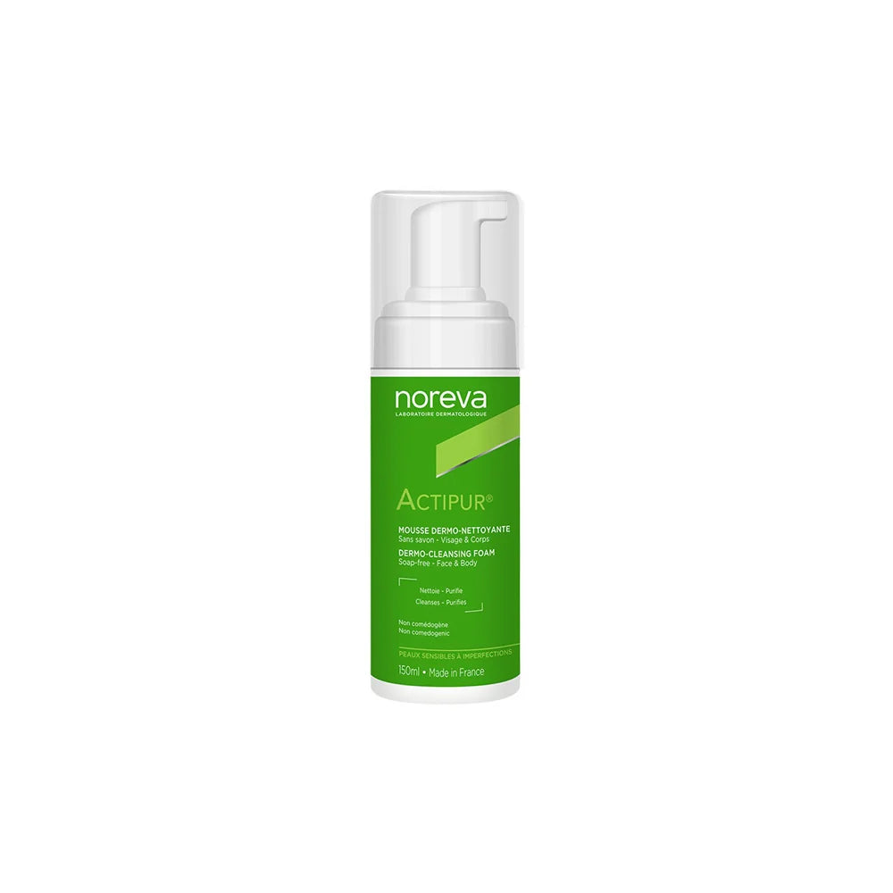 Noreva Actipur Dermo-Cleansing Foam, Soap Free - Face & Body