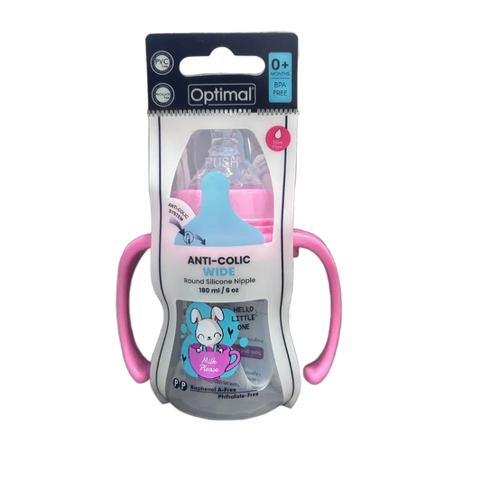 Optimal Anti-Colic Wide Bottle 0M+