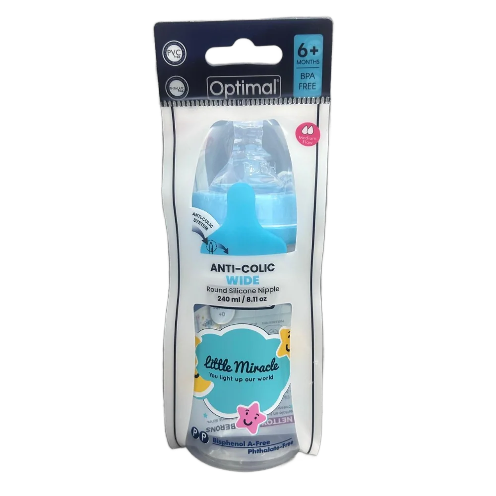 Optimal Anti-Colic Wide Bottle 6M+