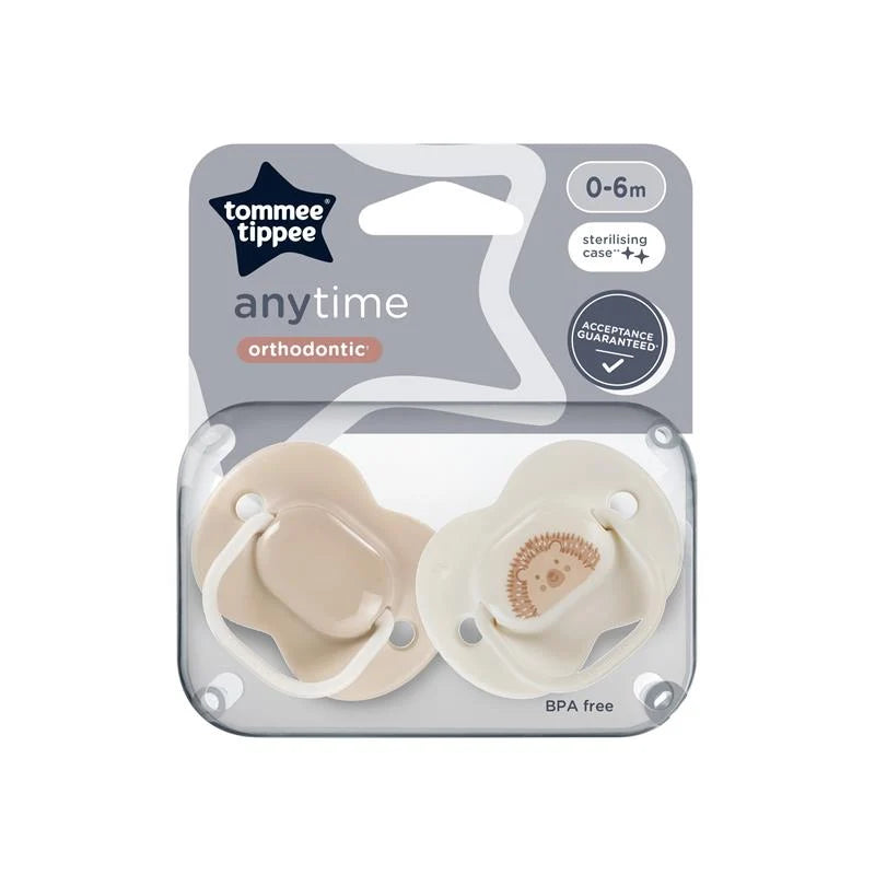 Tommee Tippee Anytime Orthodontic Pack Of 2 0-6M
