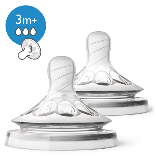 Philips Avent 2 Natural Teats 2.0 3 Holes 3M+