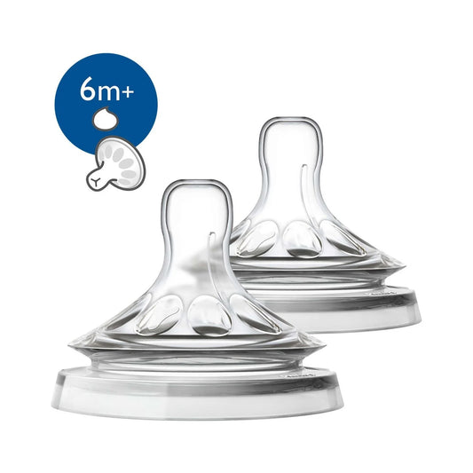 Philips Avent 2 Natural Teats 2.0 Thick Feed 6M+