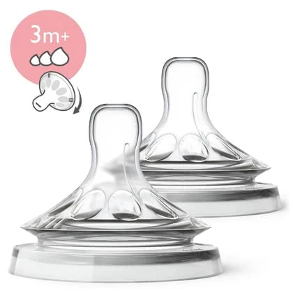 Philips Avent 2 Natural Teats Variable Slot Cut 3M+