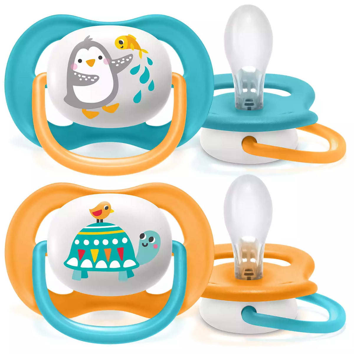 Philips Avent Ultra Air Soothers Mix Animals- 6-18M