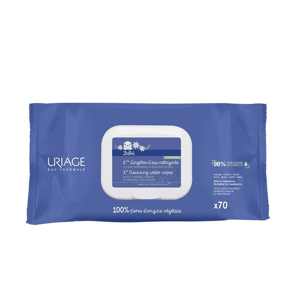 Uriage Bébé 1st Cleansing Wipes - Pack of 70