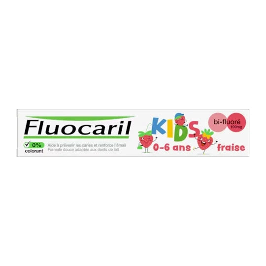 Fluocaril Bi-Fluore Strawberry Kids Toothpaste 0-6