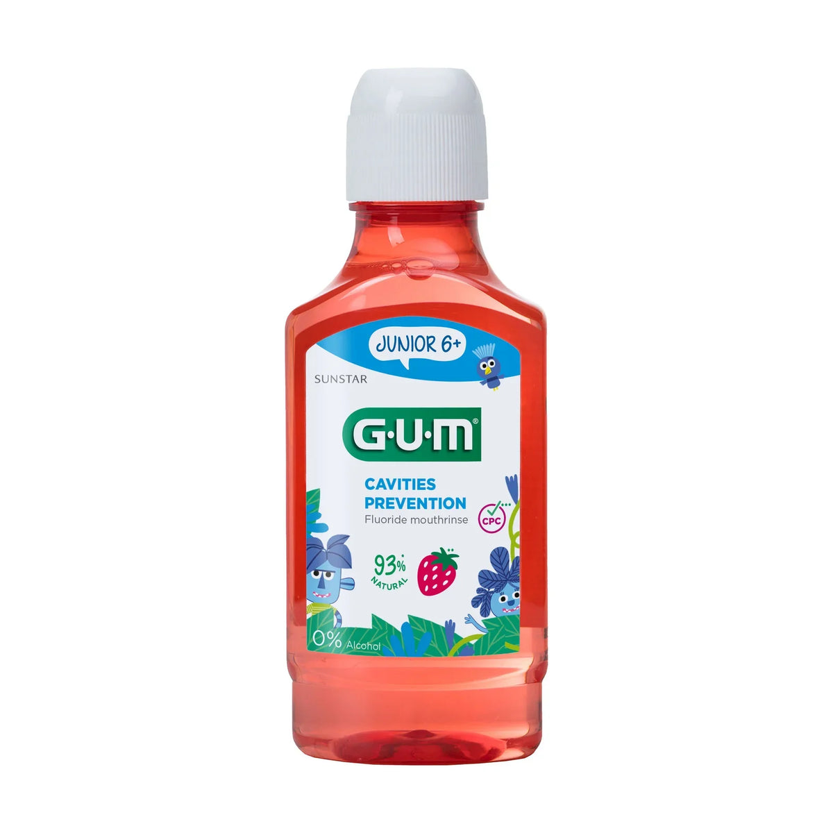 GUM Cavities Prevention Fluoride Mouth rinse Junior 6+