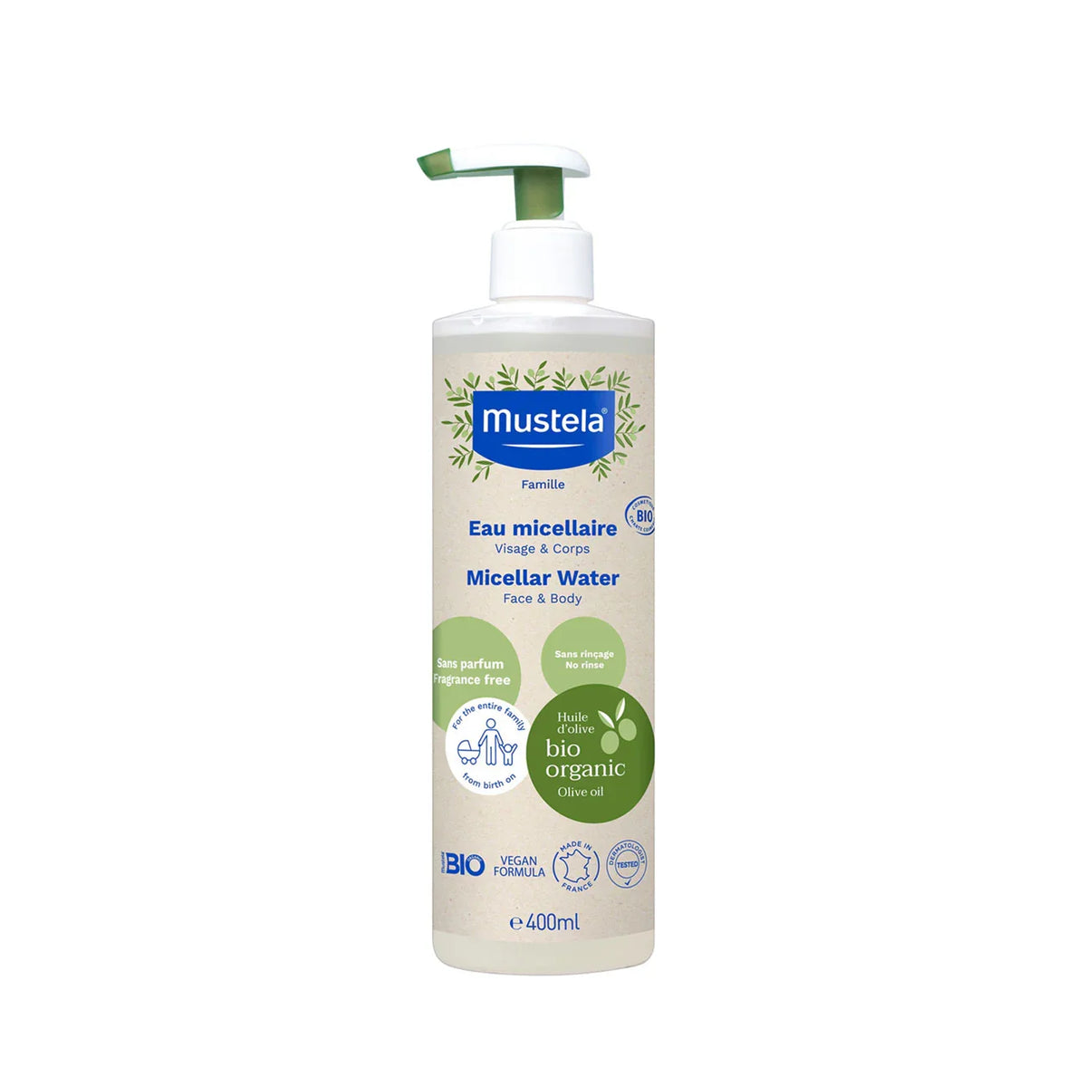 Mustela Bio Certified Organic No-rinse Micellar Water