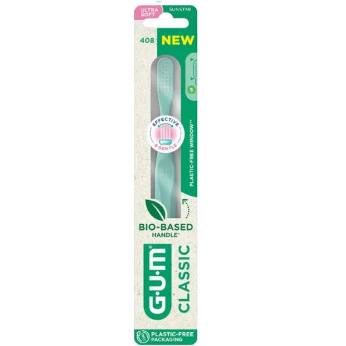 GUM Classic Bio-Based Handle Ultra Soft Toothbrush