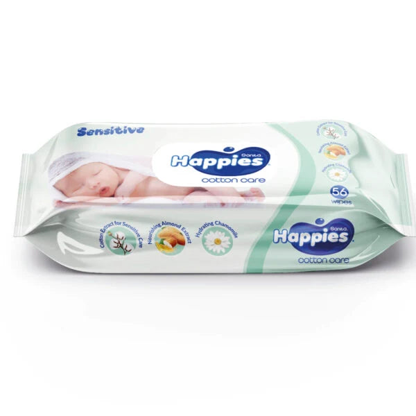 Happies Cotton Care Wipes