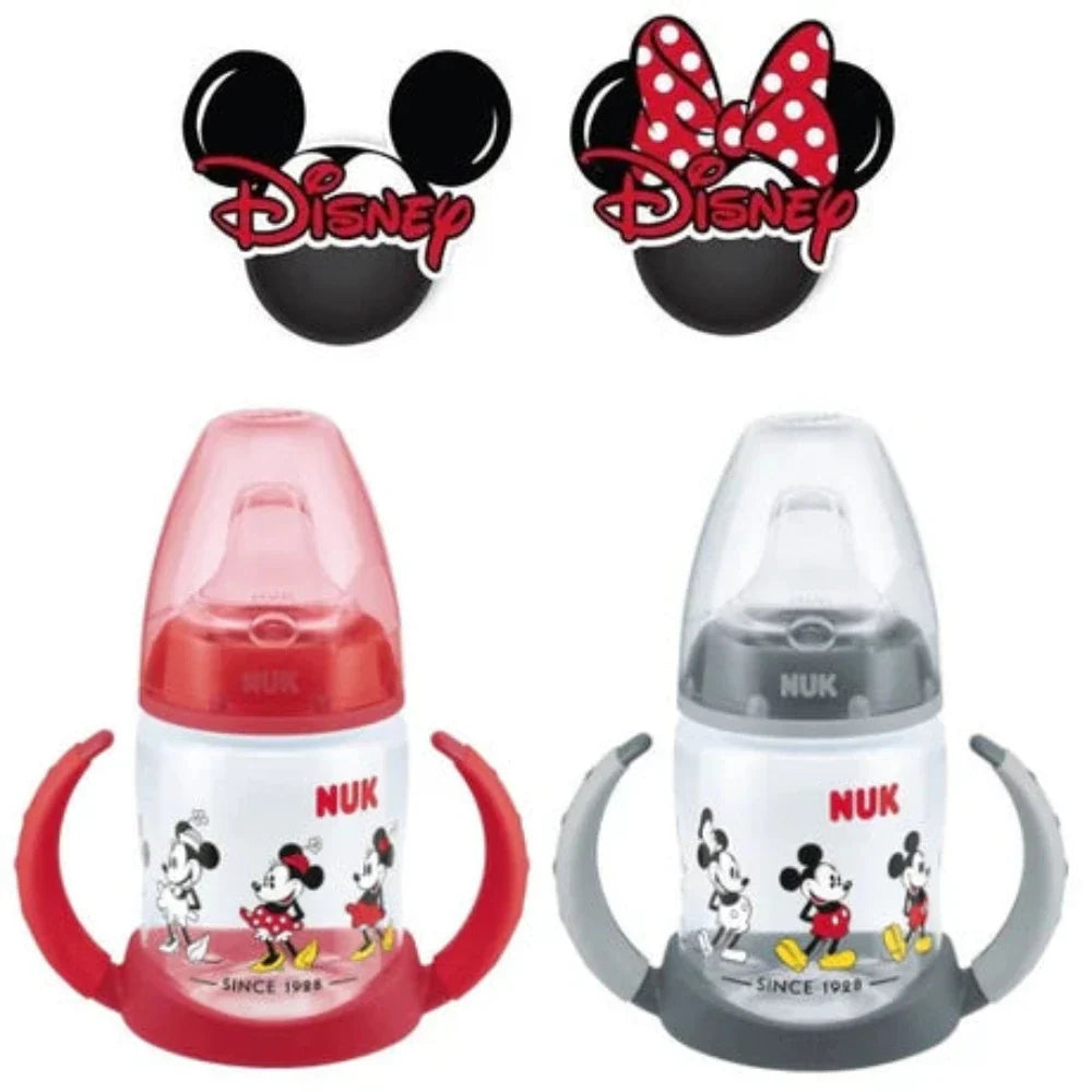 NUK Disney First Choice Learner Bottle - Minnie & Mickey Mouse Print