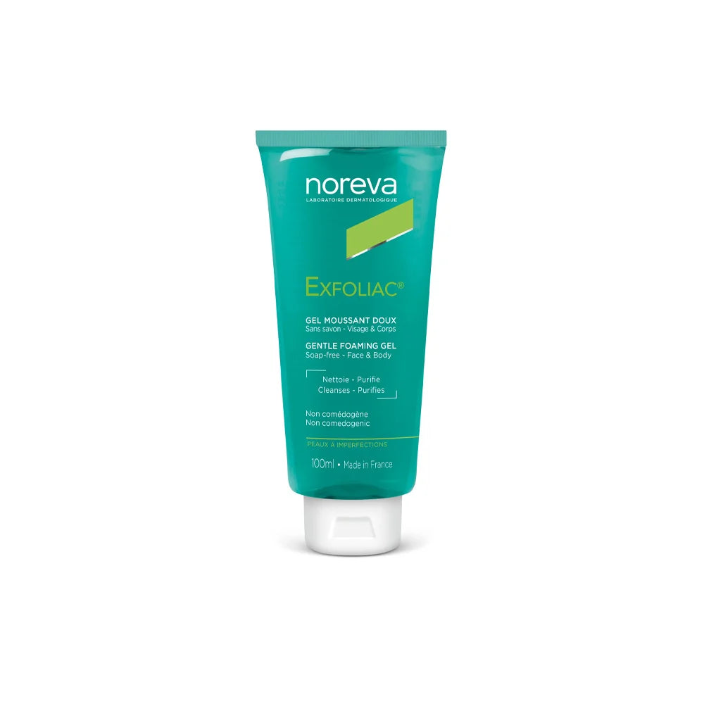 Noreva Exfoliac Gentle Foaming Gel, Soap Free - Face & Body
