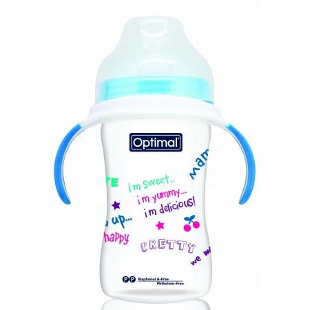 Optimal Extra Wide Neck Feeding Bottle With Handle