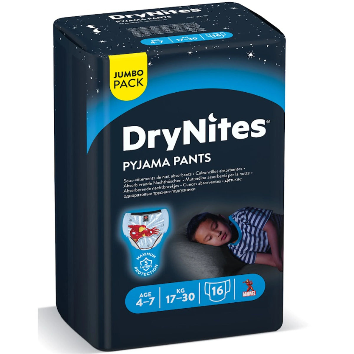 Huggies Huggies DryNites Pyjama Pants 4-7Y (17-30kg)