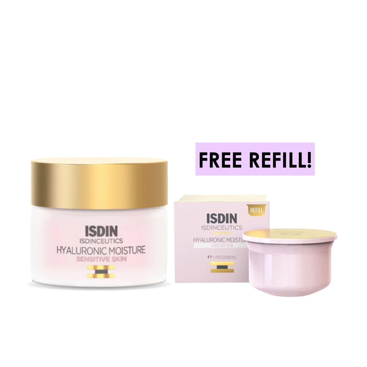 Isdin Hyaluronic Moisture Sensitive Skin & Refill