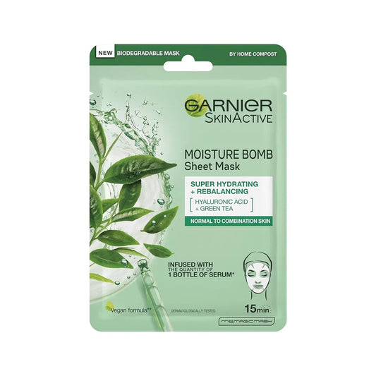 Garnier Hydra Bomb Green Tea Sheet Mask