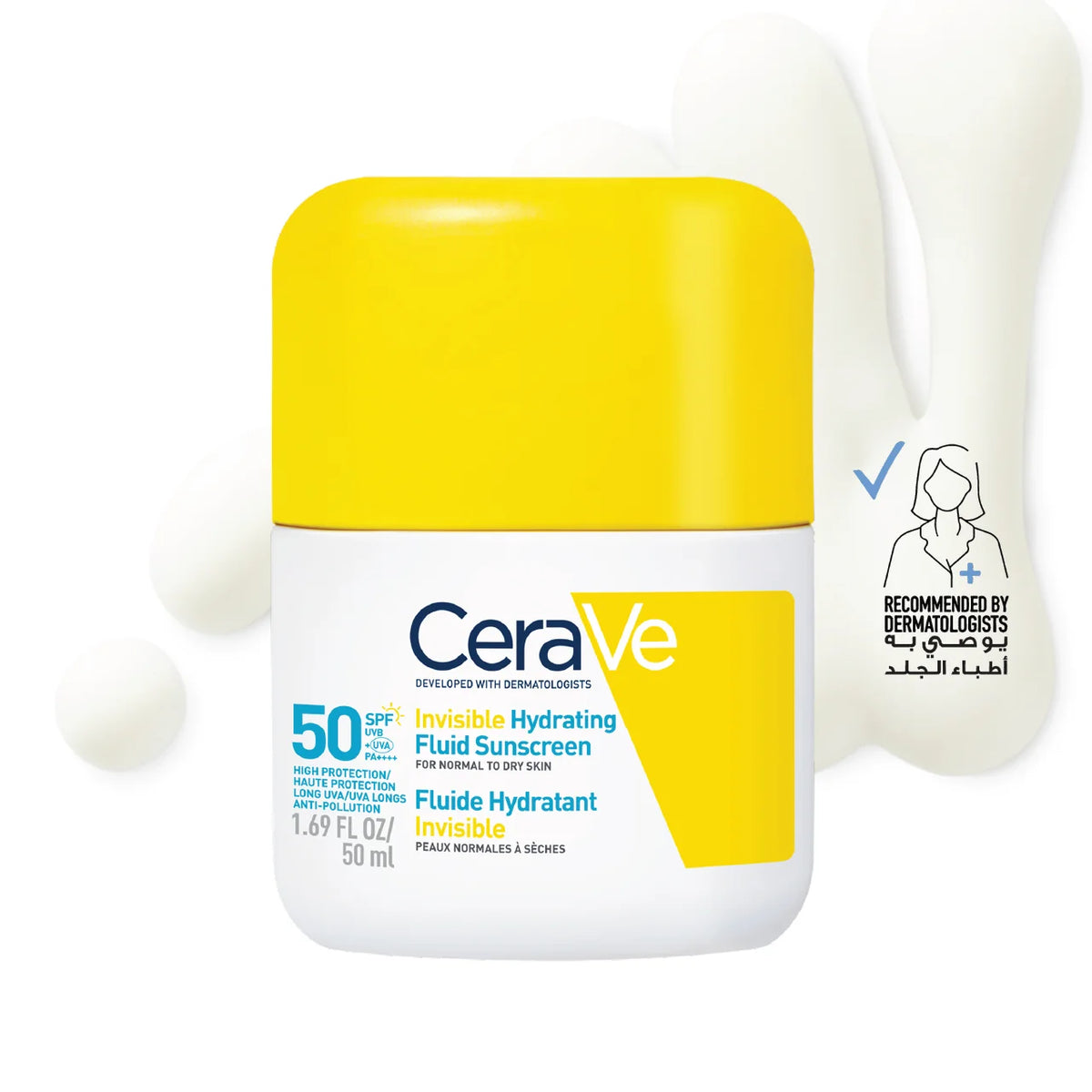 CeraVe Invisible Hydrating Fluid Sunscreen SPF50