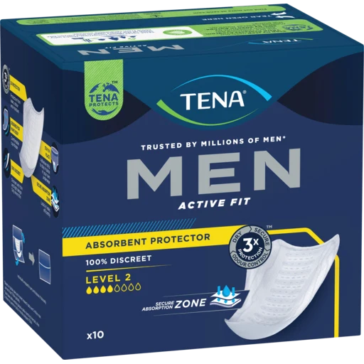 Tena Men Active Fit Absorbent Protector Level 2 Pad