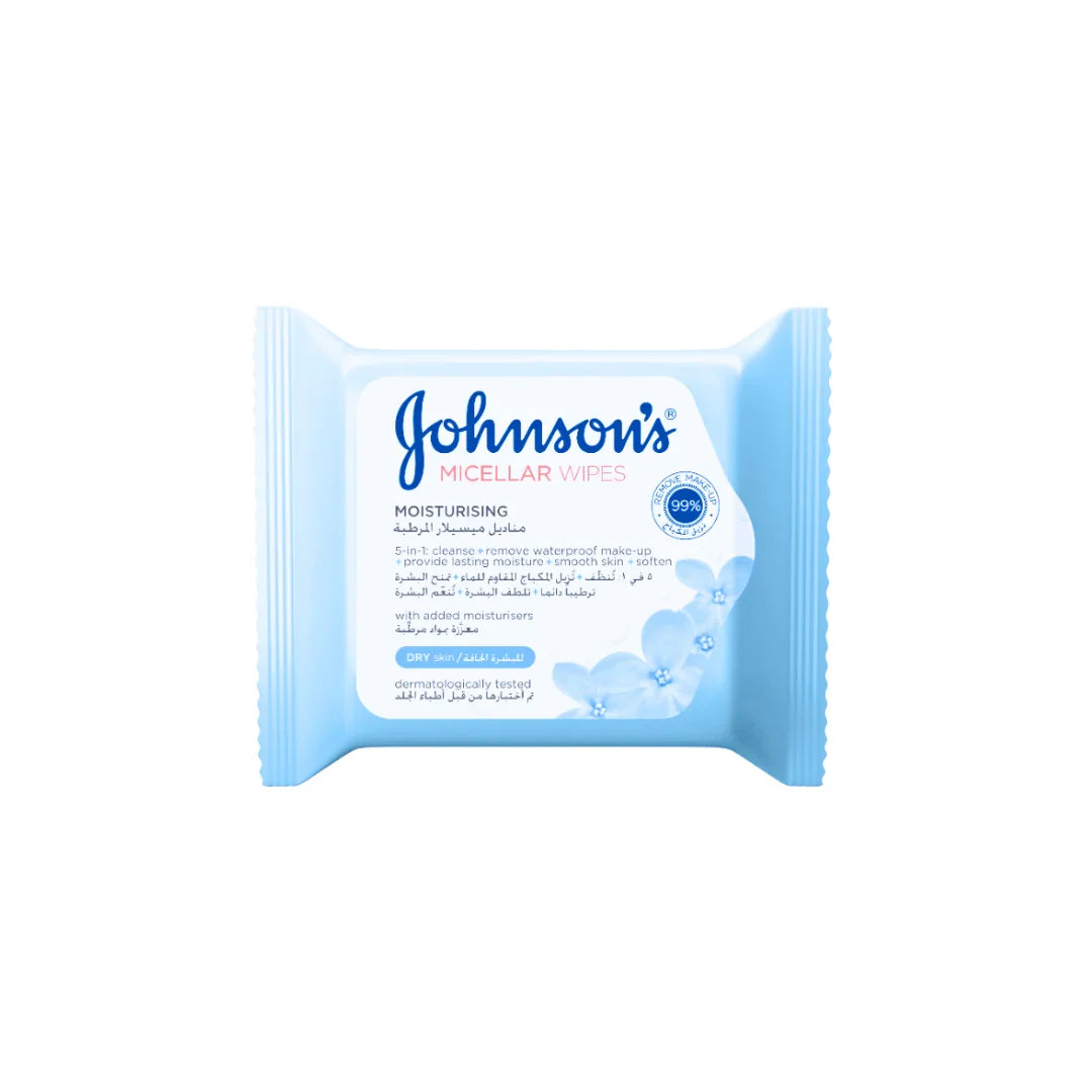 Johnson's Micellar Cleansing Wipes Dry Skin