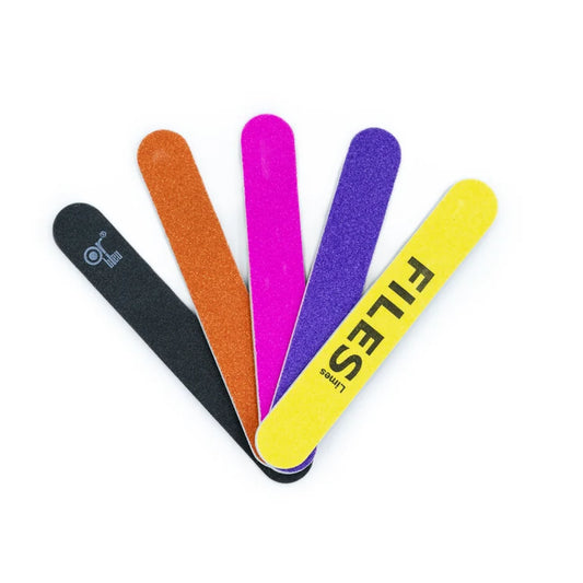 Or Bleu Mini Plastic Nail Files (Coloured)