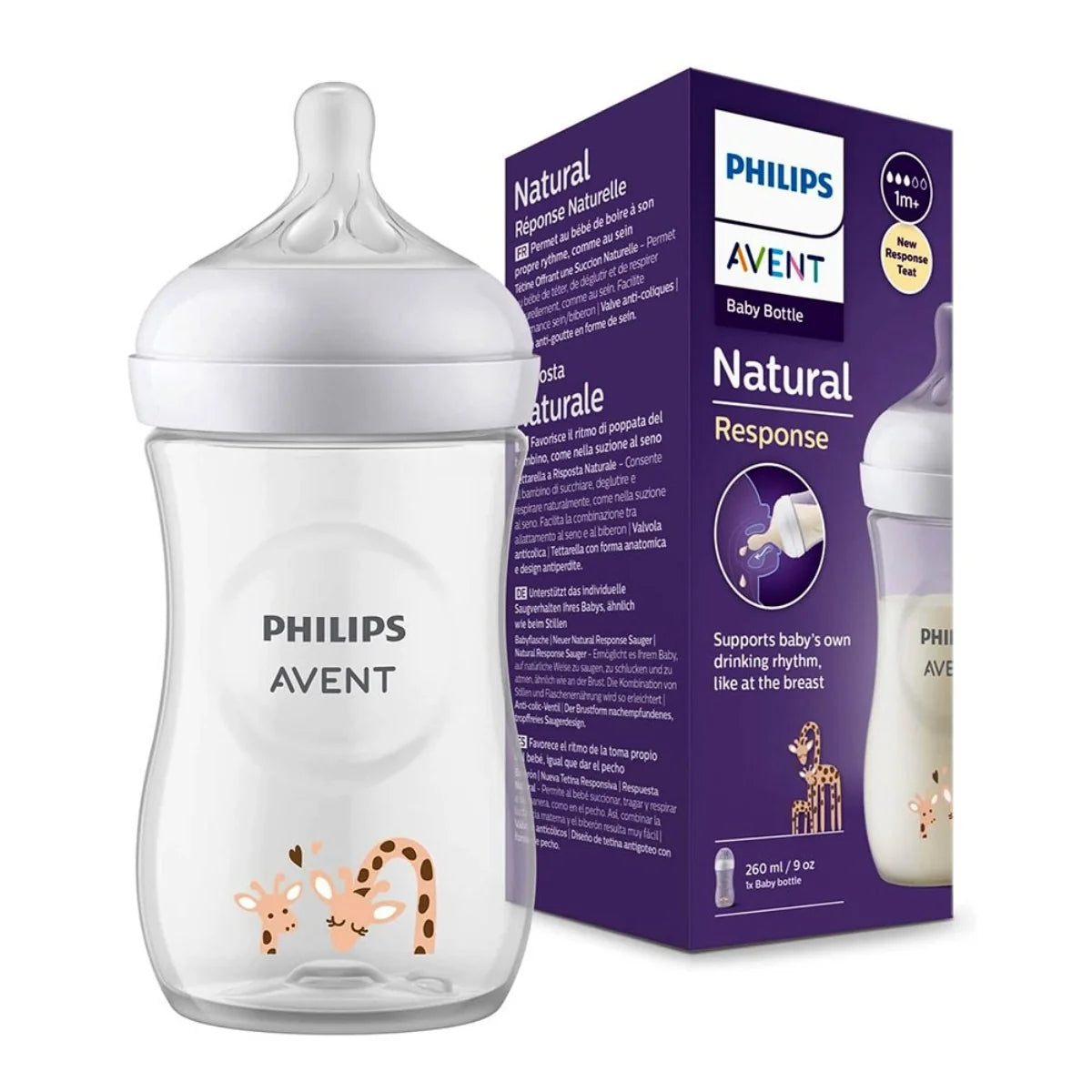 Philips Avent Natural Response Baby Bottle 1M+