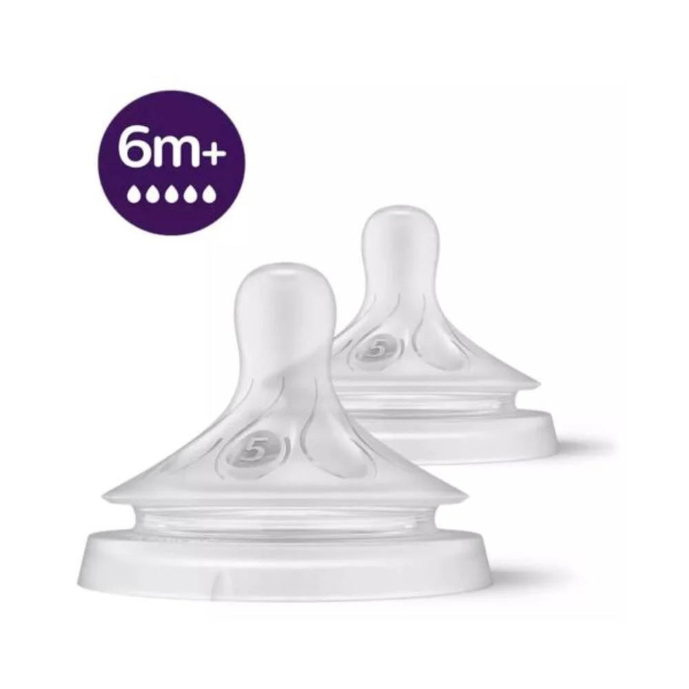 Philips Avent Natural Response Teat Flow 5 6M+ Pack Of 2