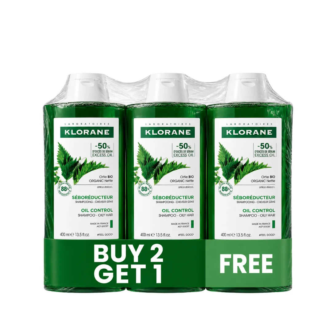 Klorane Oil Control Shampoo with Nettle Trio