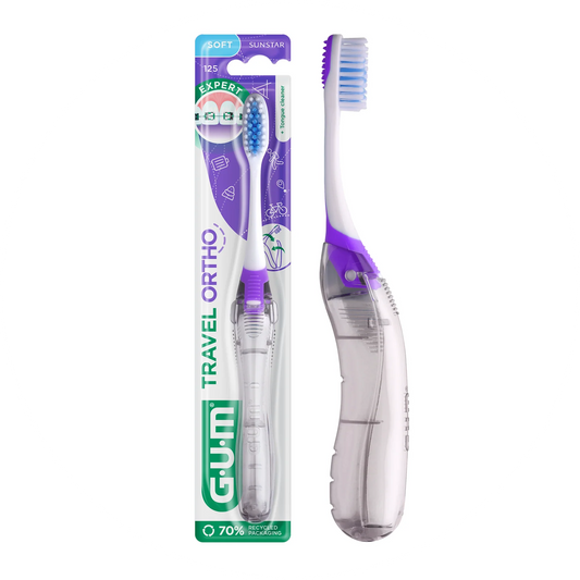 GUM Ortho Travel Toothbrush