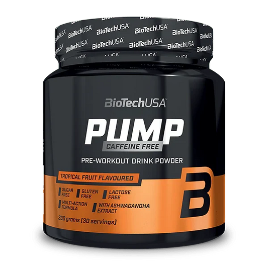 BioTech USA Pump Caffeine Free Pre-Workout Drink Powder