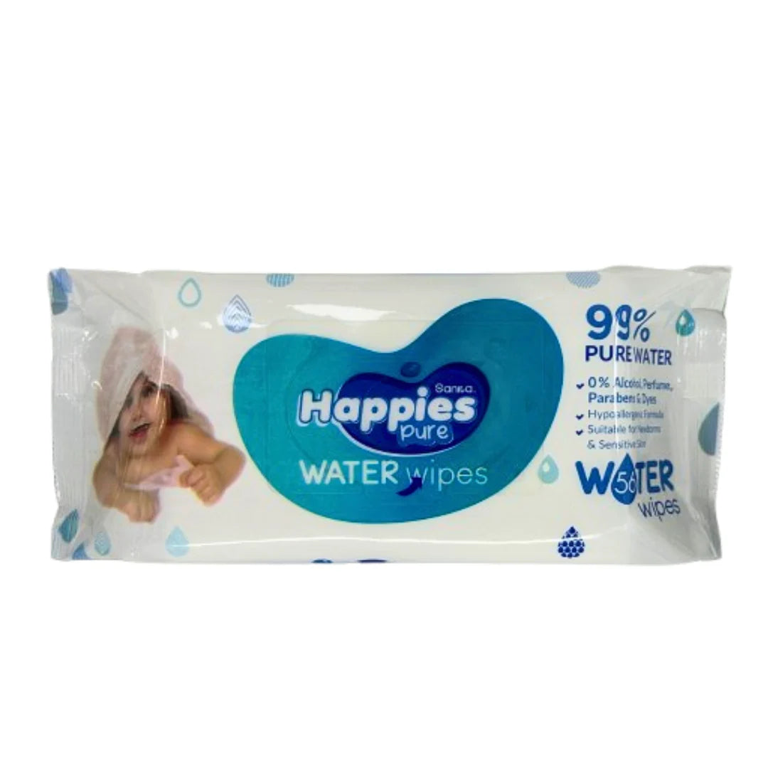 Happies Pure Water Wipes