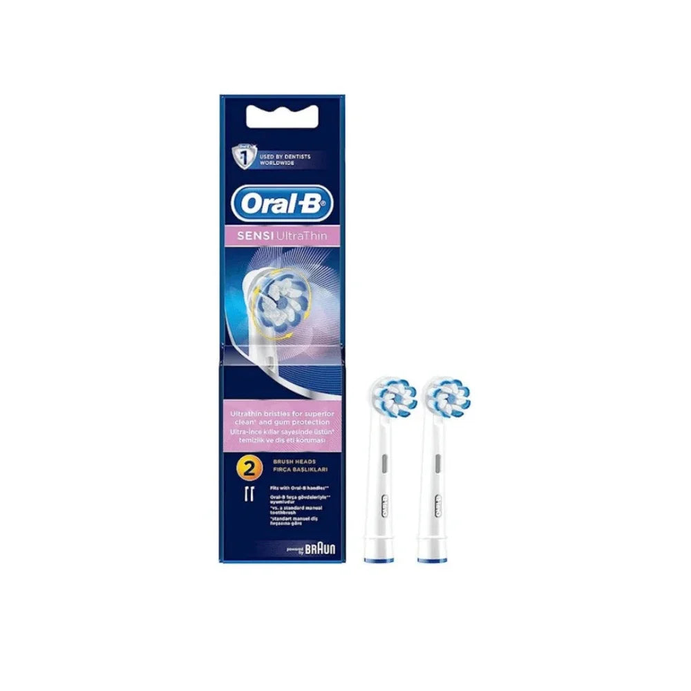 Oral-B Sensi Ultra Thin Replacement Toothbrush Heads - Pack of 2