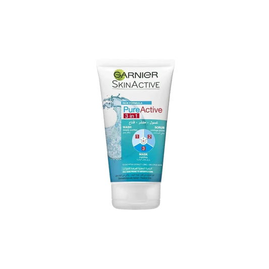 Garnier Pure Active 3in1 Wash Scrub Mask
